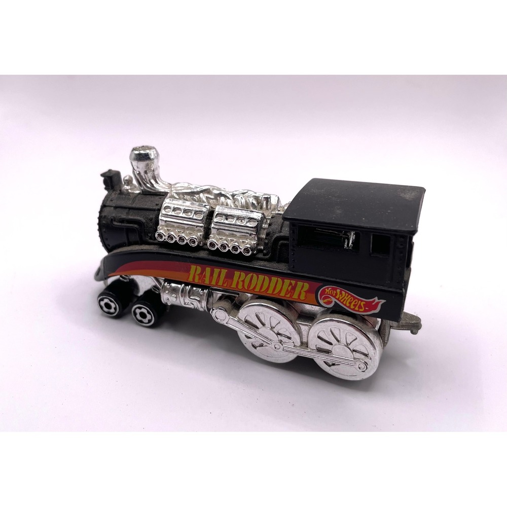Hot Wheels Rail Rodder Train Unisex OS Black Chrome 1985 Vintage Diecast Mattel